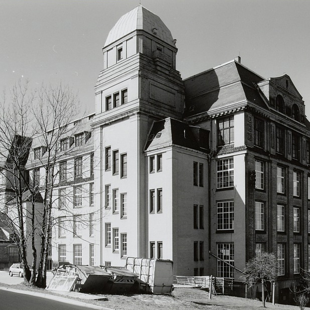 Historische Aufnahme eines ehemaligen Gebäudes an der Stelle des heutigen Buntspeicher